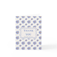 Carte de remerciement personnalisée à plat Purple
