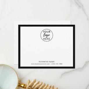 Remerciements Carte de remerciement personnalisée avec logo d'en