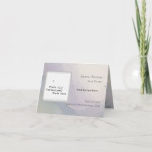 Carte de remerciement personnalisée pour agent imm