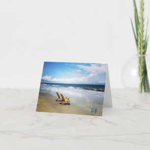 Remerciements Carte de remerciement personnalisée pour la plage,