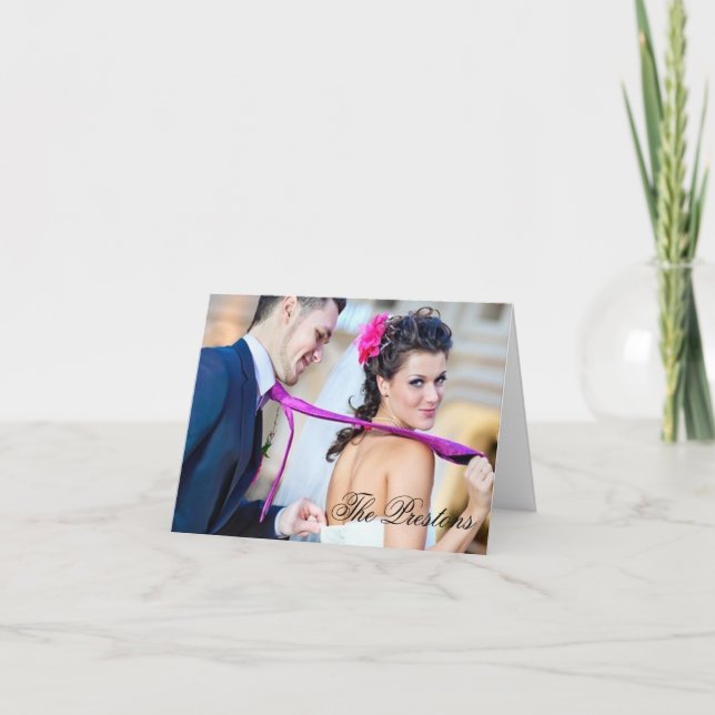 Remerciements Carte de remerciement photo (Devant)