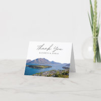 Carte de remerciement photo de Queenstown Nouvelle