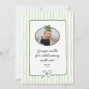 Remerciements Carte de remerciement photo Little Tomato