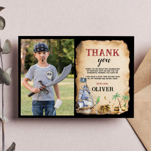 Remerciements Carte de remerciement photo pour une fête d'annive