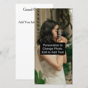 Remerciements Carte de remerciement photo texte minimale pour cé