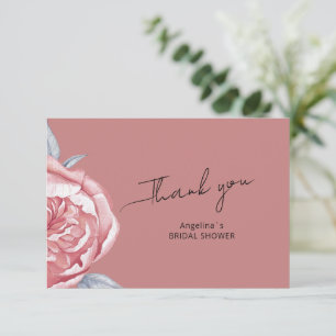 Remerciements Carte de remerciement plat pour enterrement de vie