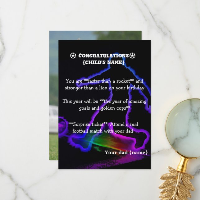 Remerciements Carte de remerciement plate (Devant/Arrière en situation)