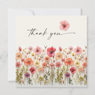 Remerciements Carte de remerciement plate pour Baby Shower Love 
