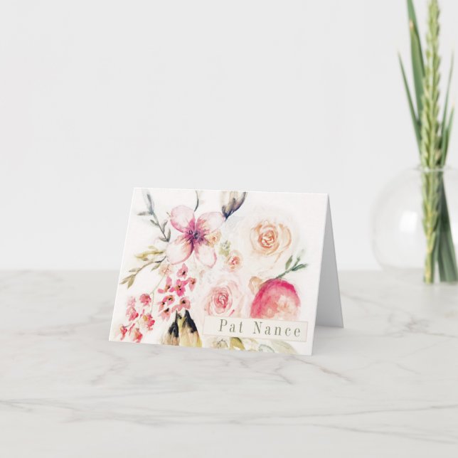 Remerciements Carte de remerciement pliée (Devant)