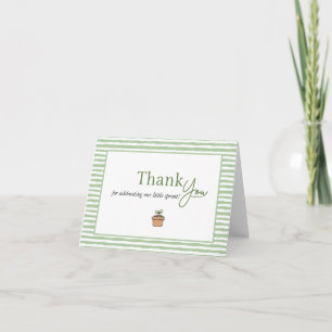 Remerciements Carte de remerciement pliée Little Sprout