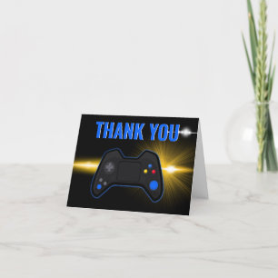 Remerciements Carte de remerciement pliée pour anniversaire avec