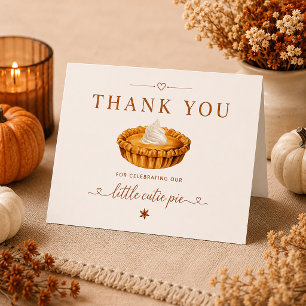 Remerciements Carte de remerciement pliée pour Baby Shower Littl