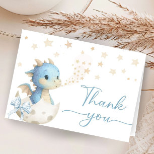Remerciements Carte de remerciement pliée pour garçon Baby Showe