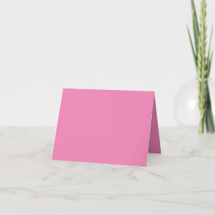 Remerciements Carte de remerciement pliée rose #EF8484