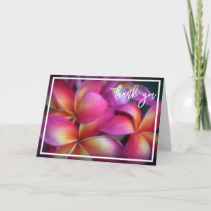 Remerciements Carte de remerciement Plumeria