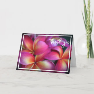 Remerciements Carte de remerciement Plumeria
