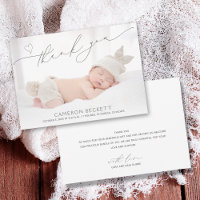 Carte de remerciement pour annonce de naissance av