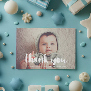 Remerciements Carte de remerciement pour baby shower