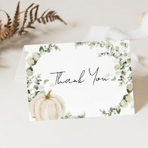 Remerciements Carte de remerciement pour Baby Shower A Little Pu