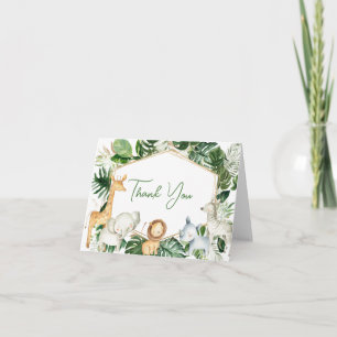 Remerciements Carte de remerciement pour Baby Shower A Little Wi