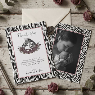 Remerciements Carte de Remerciement pour Baby Shower Alternative