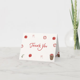 Remerciements Carte de remerciement pour Baby Shower automnal Ap