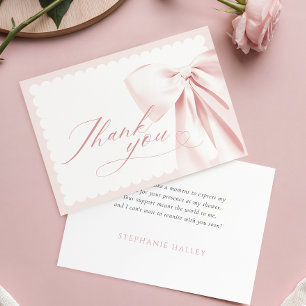 Remerciements Carte de remerciement pour baby shower avec un jol