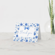 Carte de remerciement pour baby shower Baby in blo