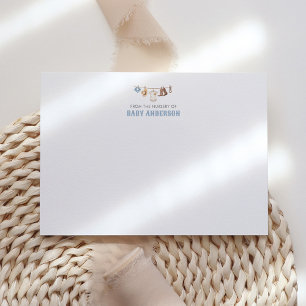 Remerciements Carte de remerciement pour Baby Shower Cowboy