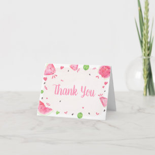 Remerciements Carte de remerciement pour Baby Shower Fille Pastè