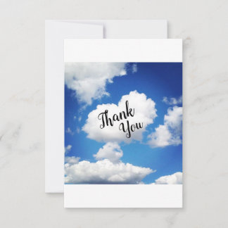 Remerciements Carte de remerciement pour Baby Shower Heart Cloud