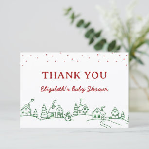 Remerciements Carte de remerciement pour Baby Shower "Il faut to