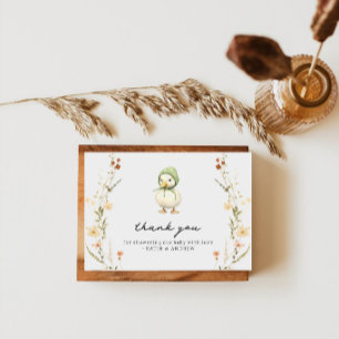 Remerciements Carte de remerciement pour baby shower Little Goos