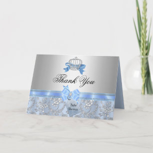 Remerciements Carte de remerciement pour Baby Shower Little Prin