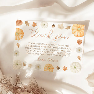 Remerciements Carte de remerciement pour Baby Shower Little Pump