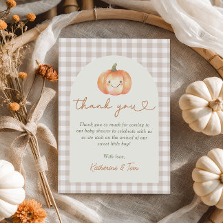 Remerciements Carte de remerciement pour Baby Shower Little Pump