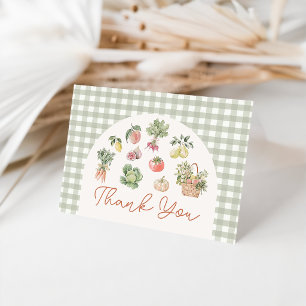 Remerciements Carte de remerciement pour Baby Shower Marché des