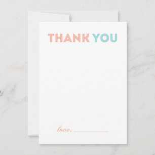 Remerciements Carte de remerciement pour Baby Shower Moderne Fil