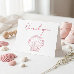 Remerciements Carte de Remerciement pour Baby Shower Sea You Soo