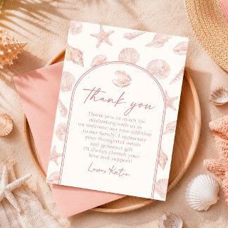 Remerciements Carte de remerciement pour Baby Shower sur le thèm