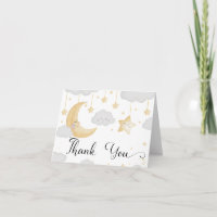 Carte de remerciement pour baby shower Twinkle Lit