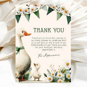 Remerciements Carte de remerciement pour Baby Shower Watercolor