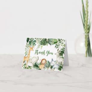 Remerciements Carte de remerciement pour Baby Shower Wild One Sa