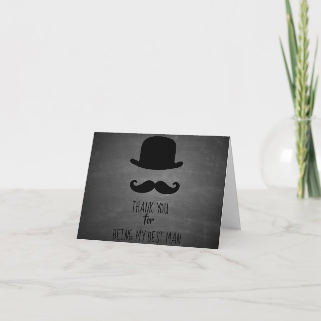 Remerciements Carte de remerciement pour être mon témoin (Devant)