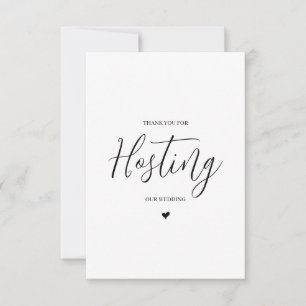 Remerciements Carte de remerciement pour fournisseur de mariage