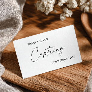 Remerciements Carte de remerciement pour fournisseur de mariage
