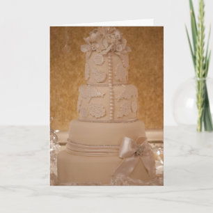 Remerciements Carte de remerciement pour gâteau de mariage