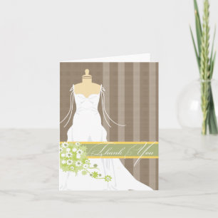 Remerciements Carte de remerciement pour la douche de mariage