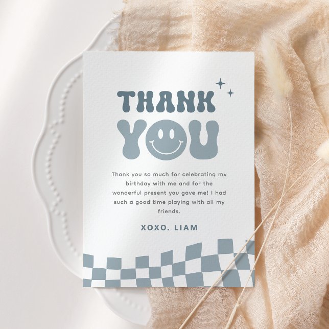 Remerciements Carte de remerciement pour l'anniversaire de ONE H (Créateur téléchargé)