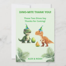 Carte de remerciement pour l'anniversaire des jume
